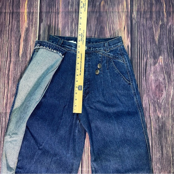 Women’s Vintage Front Flap Rocky Mountain Rockies Blue denim Bareback Jeans - Picture 4 of 7